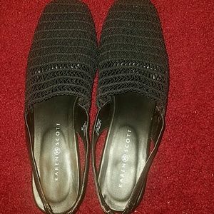 Karen Scott size 11 black shoes. Worn very gently!
